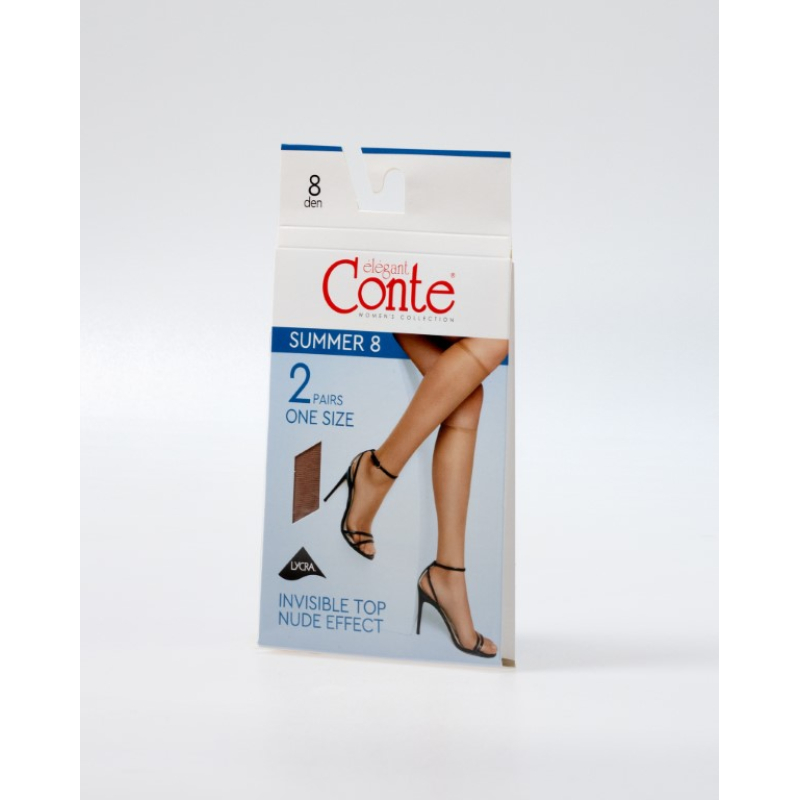 Summer 8 panty kniekous Invisible Top (2-pak)