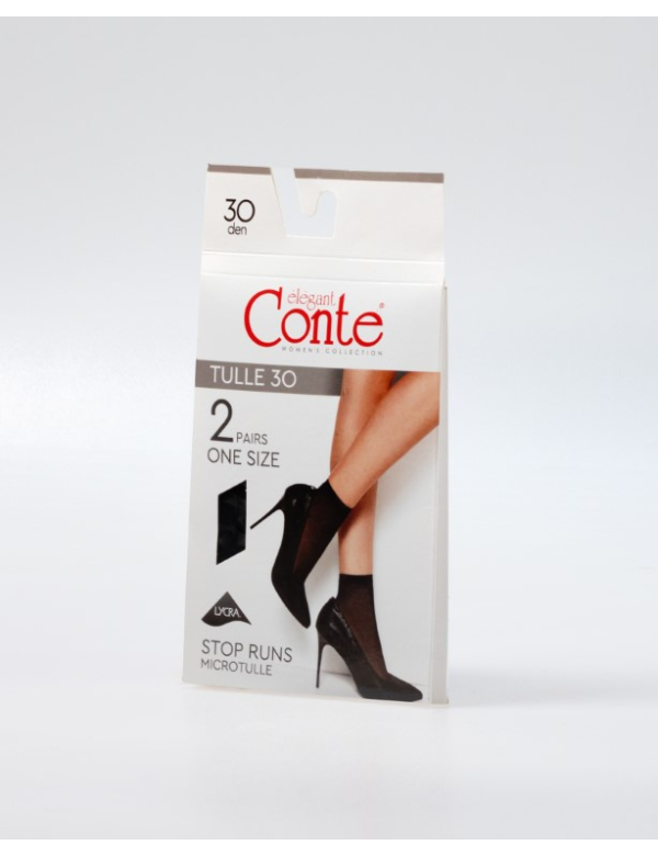 Tulle 30 panty sokjes met fijne netstructuur (2-pak) Tulle 30 panty sokjes met fijne netstructuur (2-pak)